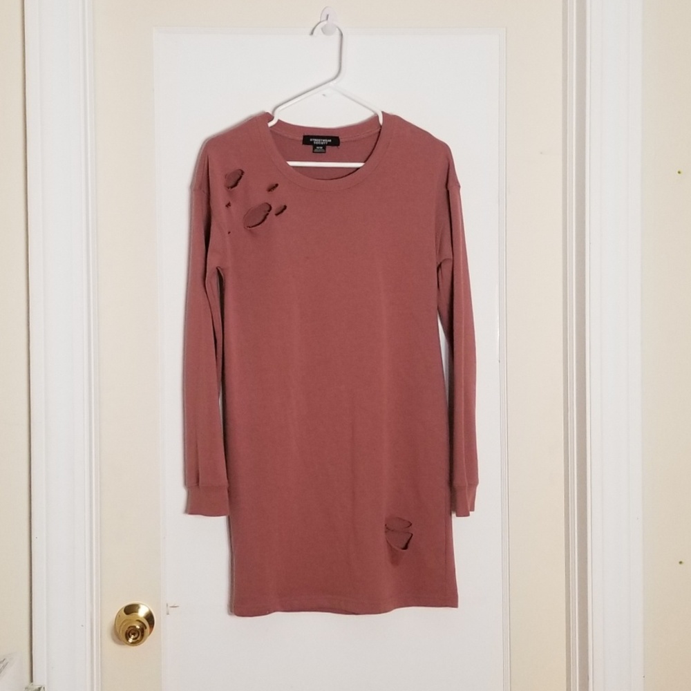 Streetwear Casual Long Slevee Dress